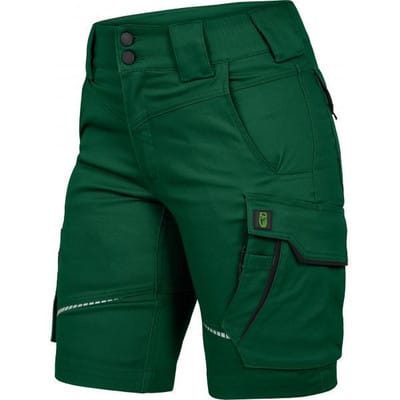 Damen-Hose kurz grün/schwarz Größe 50
