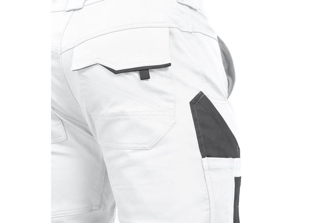 Damen-Bundhose-Flex-Line Weiß/Grau, Größe 36