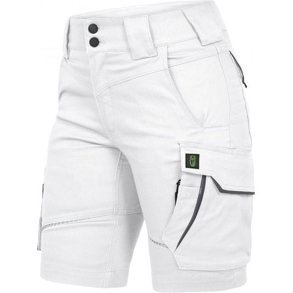 Damen-Hose kurz weiß/grau Größe 34