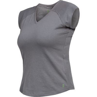 Damen-T-Shirt-Flex-Line Grau, Größe 50