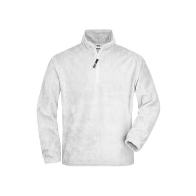 Fleece Sweatshirt JN043, weiß, Größe XL