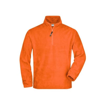 Fleece Sweatshirt JN043, orange, Größe M