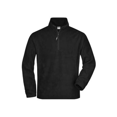 Fleece Sweatshirt JN043, schwarz, Größe M