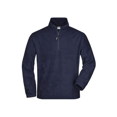 Fleece Sweatshirt JN043, navy-blau, Größe S