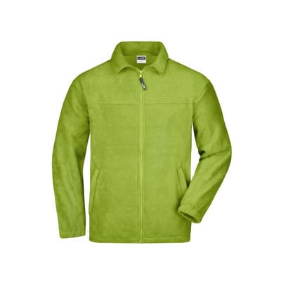 Fleece Jacke JN044, lime-grün, Größe 4XL
