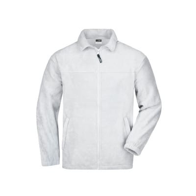 Fleece Jacke JN044, weiß, Größe 3XL