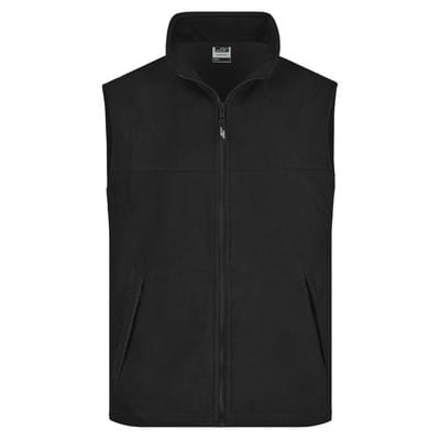 Fleece Weste JN045, schwarz, Größe XXL