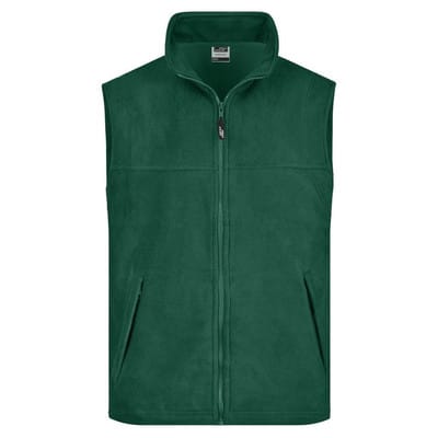 Fleece Weste JN045, dunkelgrün, Größe L