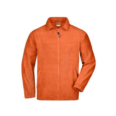 Fleece Jacke JN044, orange, Größe L
