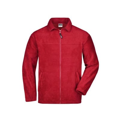 Fleece Jacke JN044, rot, Größe 3XL