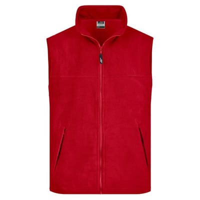 Fleece Weste JN045, rot, Größe XL