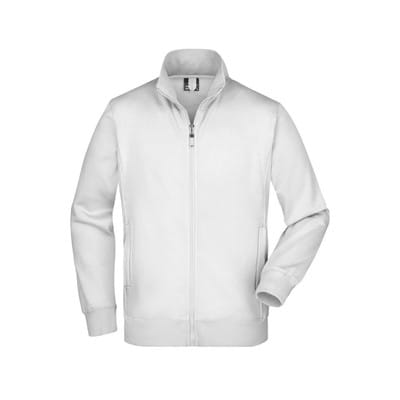 Sweatjacke JN046, weiß, Größe XL