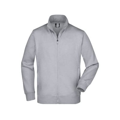 Sweatjacke JN046, grau heather, Größe XXL