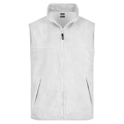 Fleece Weste JN045, weiß, Größe XL