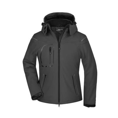Damen Winter Softshelljacke JN1001, schwarz, Größe XL