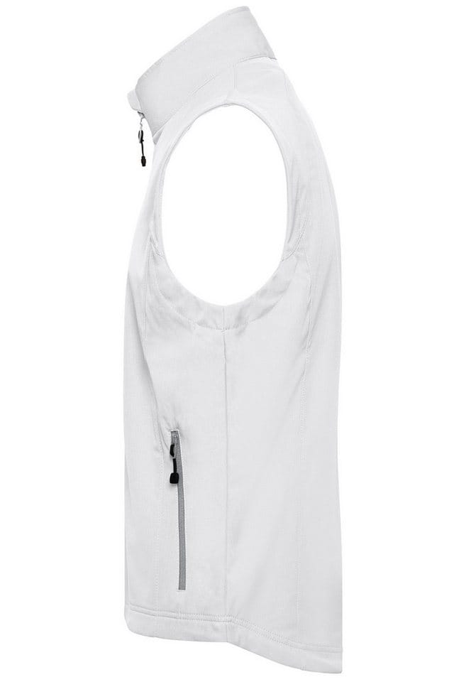 Herren Softshell Weste JN1022, weiß, Größe S