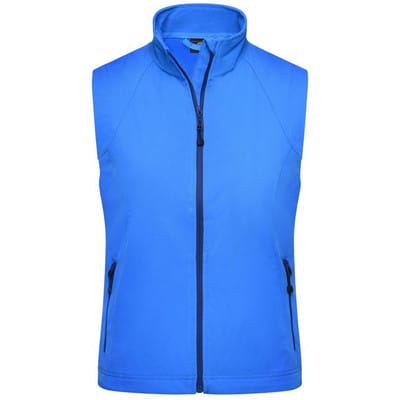 Damen Softshell Weste JN1023, azur-blau, Größe L