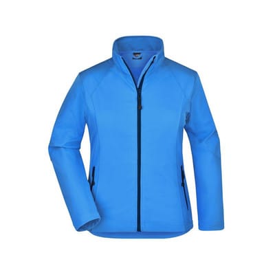 Damen Softshell Jacke JN1021, azur-blau, Größe S