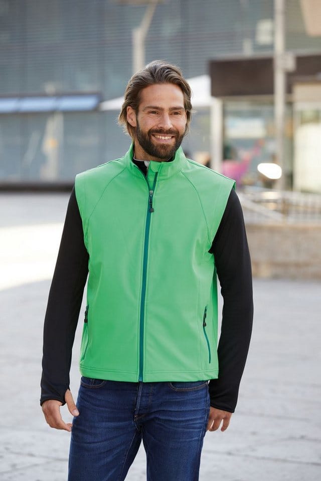 Herren Softshell Weste JN1022, rot, Größe M
