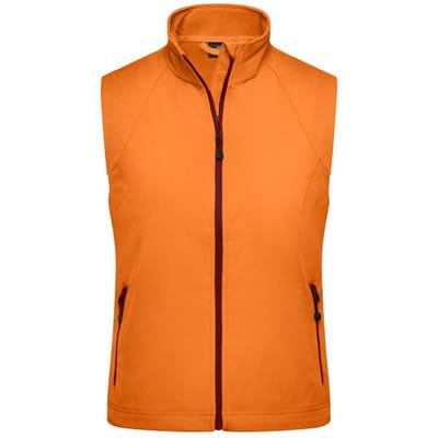 Damen Softshell Weste JN1023, orange, Größe S