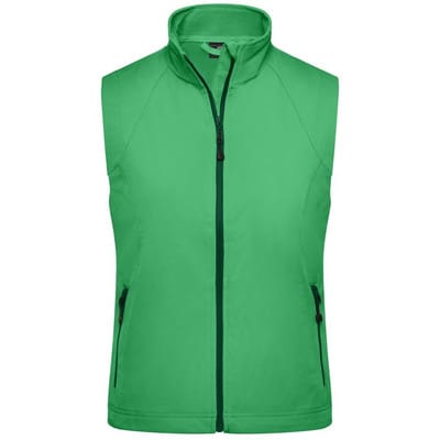 Damen Softshell Weste JN1023, grün, Größe L