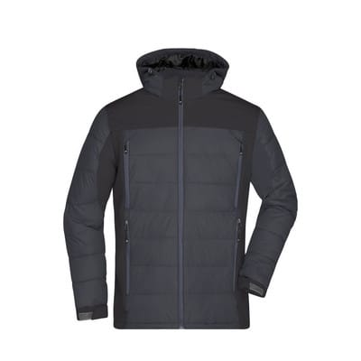 Herren Hybrid Thermojacke JN1050, schwarz, Größe L