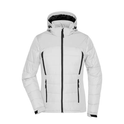 Damen Hybrid Thermojacke JN1049, weiß, Größe M