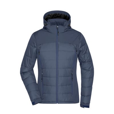 Damen Hybrid Thermojacke JN1049, navy-blau, Größe M
