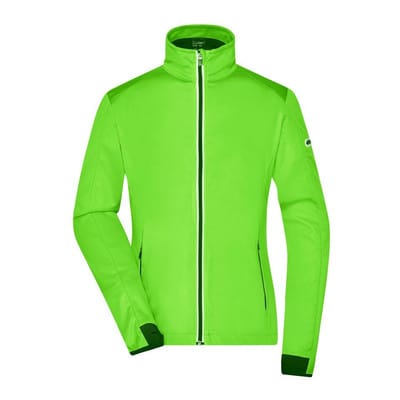 Damen Softshell Sportjacke JN1125, hellgrün/schwarz, Größe M