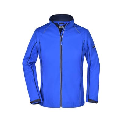 Damen Softshelljacke mit Zip-Ärmeln JN1121, nautic-blau/navy-blau, Größe XXL