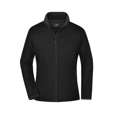 Damen Raglan Softshelljacke JN1129, schwarz, Größe L