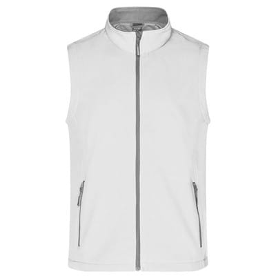 Herren Softshell Weste JN1128, weiß, Größe XXL