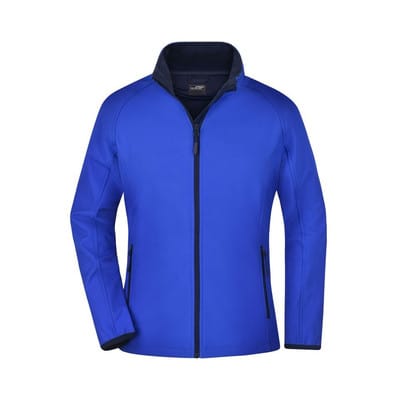 Damen Raglan Softshelljacke JN1129, nautic-blau/navy-blau, Größe XL