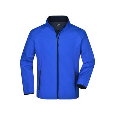 Herren Raglan Softshelljacke JN1130, nautic-blau/navy-blau, Größe M