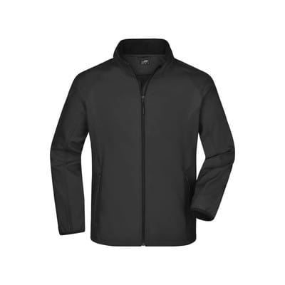 Herren Raglan Softshelljacke JN1130, schwarz, Größe L