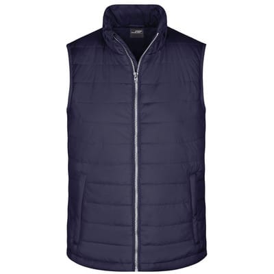 Herren Steppweste JN1136, navy-blau, Größe S