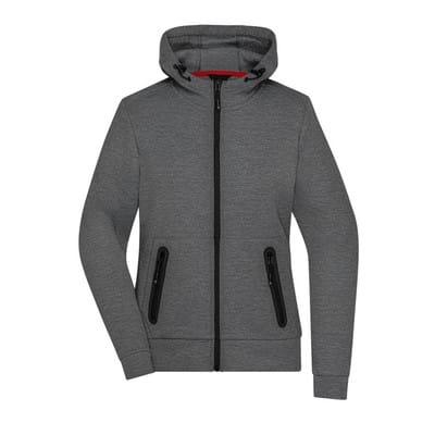 Damen Melange Jacke JN1143, dunkel-melange, Größe L
