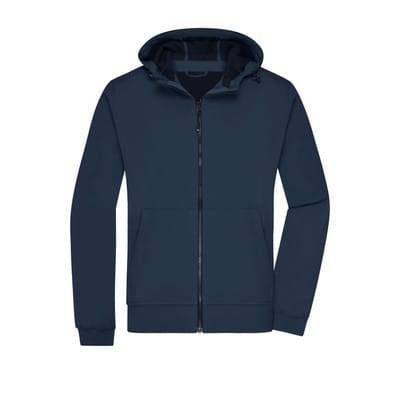 Herren Kapuzen Softshelljacke JN1146, navy-blau, Größe M