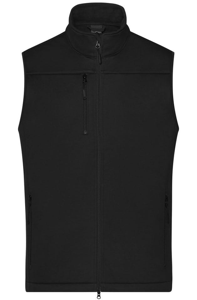 Herren Softshell Weste Recycled Polyester JN1170, schwarz, Größe S