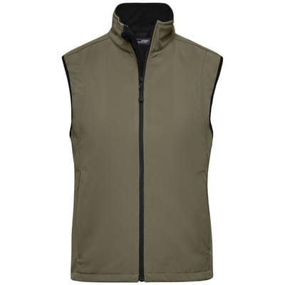 Damen Softshell Weste JN138, oliv, Größe M