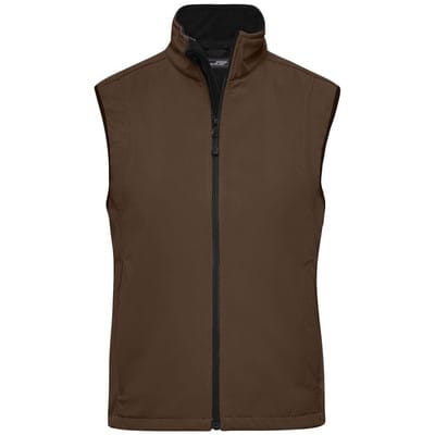 Damen Softshell Weste JN138, braun, Größe XL