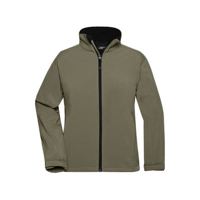 Damen Softshell Jacke JN137, oliv, Größe L
