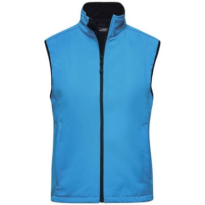 Damen Softshell Weste JN138, aqua-blau, Größe XL