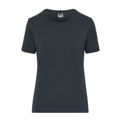 Damen Bio Workwear T-Shirt Stretch JN1801, carbon, Größe S