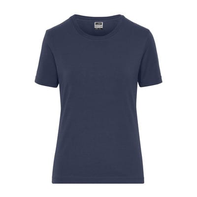 Damen Bio Workwear T-Shirt Stretch JN1801, navy-blau, Größe XL