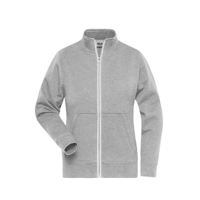Damenjacke Doubleface JN1809, grau heather, Größe M