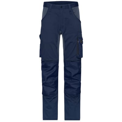 Workwear Stretch-Arbeitshose Slim Line JN1812, navy-blau/carbon, Größe 42