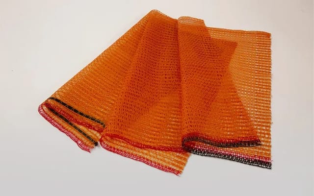 Raschelsack, Gemüsesack 28x36, Goldgelb, Ohne Zugband