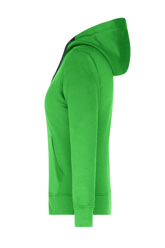Damen Sweatjacke Bionic® JN594, grün/carbon, Größe XL