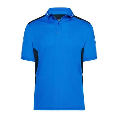 Work Poloshirt JN828, königs-blau/navy-blau, Größe 5XL